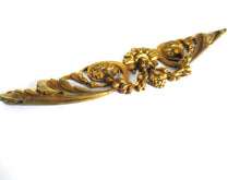 Antique brass furniture pediment - embellishment - furniture hardware.