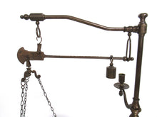 Antique brass Chapman balance scale - Antique kitchen decor.