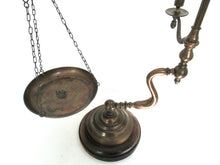 Antique brass Chapman balance scale - Antique kitchen decor.