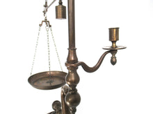 Antique brass Chapman balance scale - Antique kitchen decor.