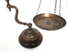 Antique brass Chapman balance scale - Antique kitchen decor.