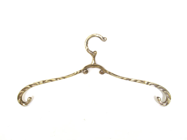 Brass clothes hanger - wedding dress hanger - bride hanger - victorian style.