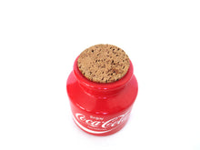 Vintage Coca Cola glass canister - enjoy coca cola glass jar with cork.