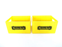 Vintage Heineken CD rack - Heineken beer crate - pair of two CD holders.