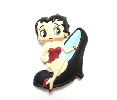 Vintage Betty Boop magnet - refrigerator magnet.