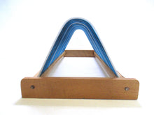 Vintage record storage rack, lp stand for 7", 10" and 12" records, retro vinyl record holder. Music storage, record rack
