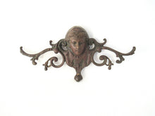 Antique brass pediment - front on - embellishment. #908G8CAK13
