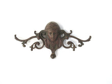 Antique brass pediment - front on - embellishment. #908G8CAK13