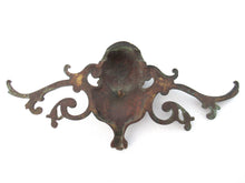 Antique brass pediment - front on - embellishment. #908G8CAK13