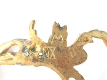 Antique ornate victorian brass pulls - drawer pulls - furniture hardware, embellishment.