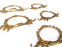 Antique ornate victorian brass pulls - drawer pulls - furniture hardware, embellishment.