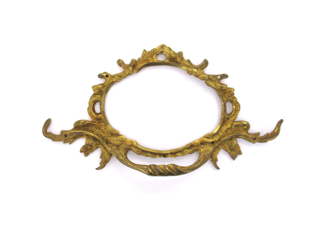 Antique ornate victorian brass pulls - drawer pulls