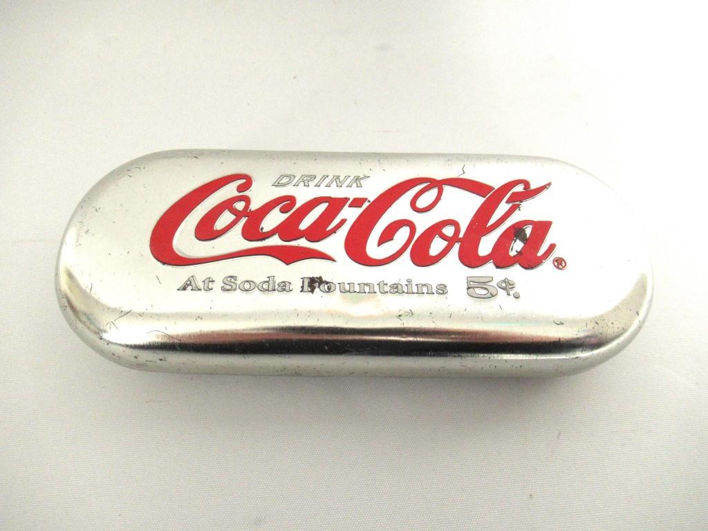 Vintage Coca Cola Glasses Case.