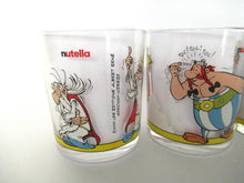 Asterix and Oberlix Collectible Nutella Glasses. Asterix, Obelix, Troubadix, Miraculix.