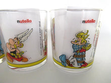 Asterix and Oberlix Collectible Nutella Glasses. Asterix, Obelix, Troubadix, Miraculix.
