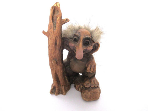 Nyform Troll nr 255 handmade in Norway (Goblin, Gremlin, Hob, Imp, Gnome, Hobgoblin, Elf, Pixy).