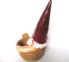 Garden Gnome in Bath 19 Inch, after a design by Rien Poortvliet, David the Gnome.