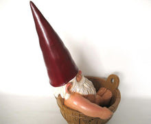 Garden Gnome in Bath 19 Inch, after a design by Rien Poortvliet, David the Gnome.