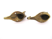 Set of 2 Solid Brass Horse Head Wall hooks, Coat hooks, Hanger, horse head.