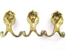 Lion Wall hooks, Set of 3 Brass Lion Head Coat hook, Wall hooks, Solid Brass.