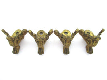 Set 4 pcs Brass Lion Paws, Antique Solid Brass Claws, Feet.