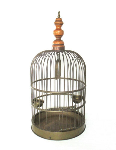 Antique Brass Birdcage 26 INCH, Solid brass bird cage.