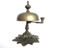 UpperDutch:,Antique Desk Bell, reception bell, restaurant bell, hotel bell.