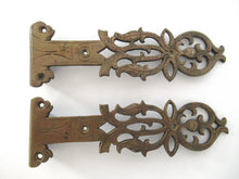 Set of 2 Decorative brass Corner Brackets, Furniture Hardware. Applique, Corner piece.