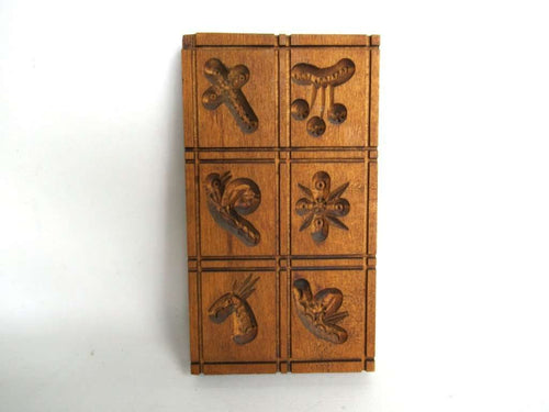 UpperDutch:Cookie Mold,Springerle, Vintage Wooden cookie mold.