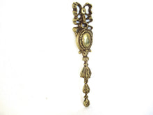 1 (ONE) Antique Ornate Brass Embellishment, Ornament, Bow.