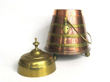 UpperDutch:Home and Decor,Antique Brass Coal Kettle, Fire Extinguisher, fire place decor.