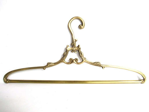 UpperDutch:Bride Hanger,1 (ONE) Bridal Hanger, Brass Wedding Dress Hanger, Brass Clothes Hanger.