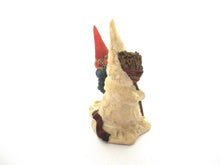 Miniature Gnome figurine 'Jonathan' 1994 after a design by Rien Poortvliet, Klaus Wickl, snowman, snow-gnome.