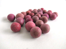 UpperDutch:Marbles,Pink Clay Marbles, Set of 30 Antique Clay Marbles, Antique pink marbles.