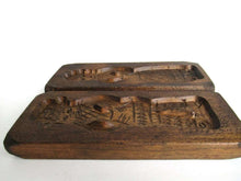 UpperDutch:Cookie Mold,Set of 2 Springerle molds, Vintage Wooden cookie molds.
