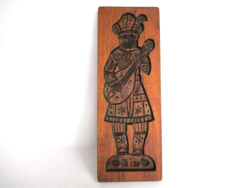 UpperDutch:Cookie Mold,Springerle, Wooden cookie mold. Wooden Folk Art Cookie Mold. speculaas plank.