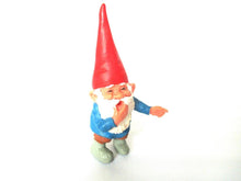 Whistling / laughing Gnome figurine after a design by Rien Poortvliet, Brb Gnome, David the Gnome.