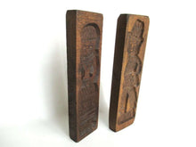 UpperDutch:Cookie Mold,Set of 2 molds, Vintage Wooden Springerle cookie molds.