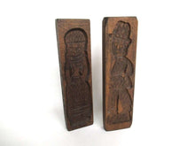 UpperDutch:Cookie Mold,Set of 2 molds, Vintage Wooden Springerle cookie molds.