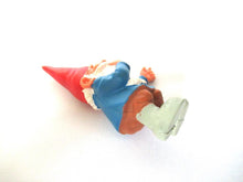 Whistling / laughing Gnome figurine after a design by Rien Poortvliet, Brb Gnome, David the Gnome.