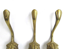 UpperDutch:Hooks and Hardware,Set of 3 Brass Lion Head Wall hooks