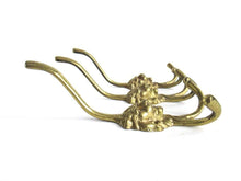 UpperDutch:Hooks and Hardware,Set of 3 Brass Lion Head Wall hooks