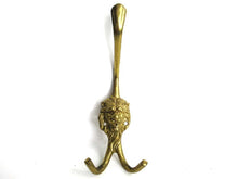 UpperDutch:Hooks and Hardware,Lion hook Solid Brass Lion Head Coat hook. Decorative animal storage solution, coat hanger. Ornate wall fixtures.