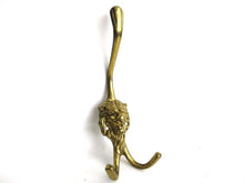 UpperDutch:Hooks and Hardware,Lion hook Solid Brass Lion Head Coat hook. Decorative animal storage solution, coat hanger. Ornate wall fixtures.