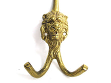 UpperDutch:Hooks and Hardware,Lion hook Solid Brass Lion Head Coat hook. Decorative animal storage solution, coat hanger. Ornate wall fixtures.