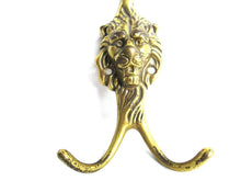 UpperDutch:Hooks and Hardware,Lion hook Solid Brass Lion Head Coat hook. Decorative animal storage solution. Ornate wall fixtures.