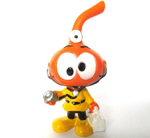 Snork Figurine, Dimmy as Doctor, Schleich West-Germany The Snorks, Pvc figurine 1980's.
