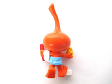 Snork Figurine, Dimmy bath time with rubber ducky, Schleich West-Germany The Snorks, Pvc figurine 1980's.