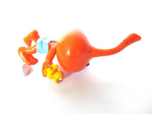 Snork Figurine, Dimmy bath time with rubber ducky, Schleich West-Germany The Snorks, Pvc figurine 1980's.