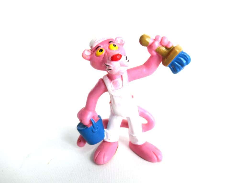 UpperDutch:Figurines,Pink Panther Painter Pvc Figurine Bully 1983 United Artists West Germany